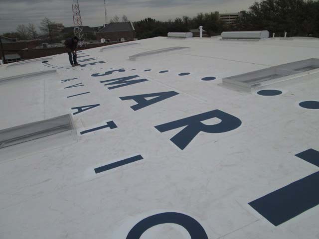 TPO Roof and Logo - Thermoplastic Polyolefin - Nelson Roofing Company