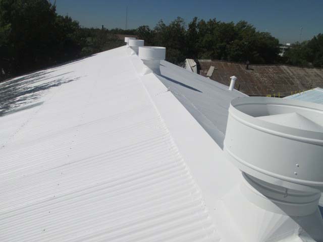 After Roof Coating - Nelson Roofing Company