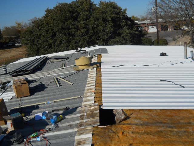 New Metal Roof being Installed - Nelson Roofing Company